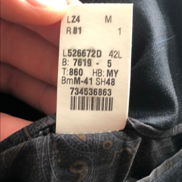 Ralph Lauren 42L Navy Suit Jacket - Picture 3 of 3